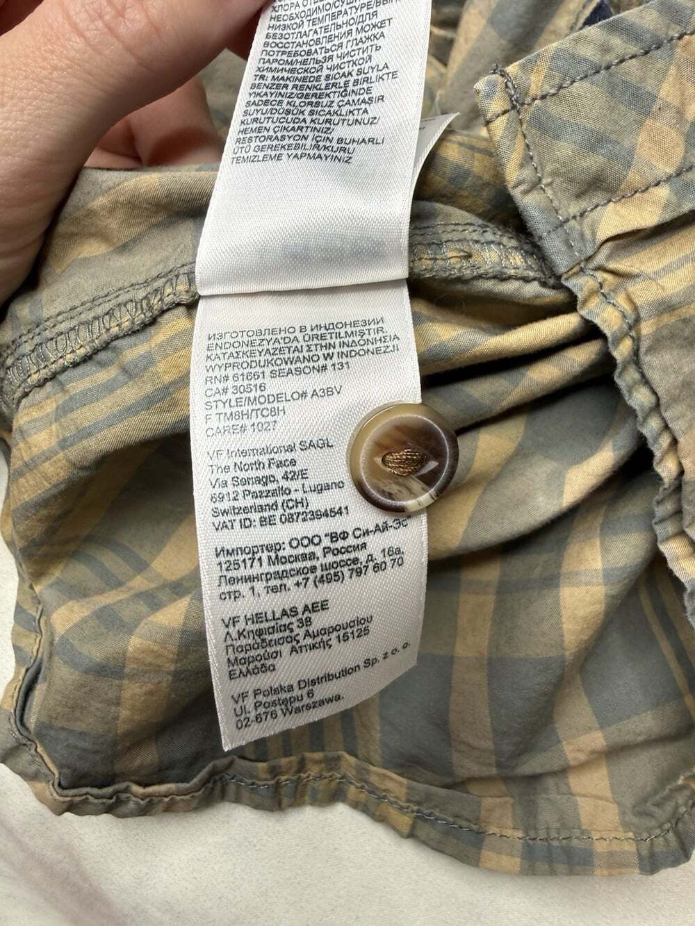 The North Face Green Shirt Button Down Short Sleeves Cotton Size XL - Picture 13 of 14